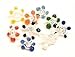 ABG 25 Ct. 1/4 to 3/8 inch Glass Pipe Screens : Daisy (W/Small Container) Assortment of Sizes & Colors
