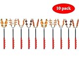 Makerfun 10 Pack Marshmallow Roasting Sticks, BBQ Roasting Sticks Cooking Barbecue Fruit Skewer Camping Campfire