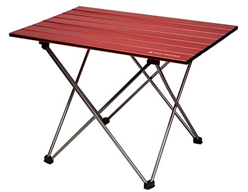 Big Moose Portable Camping Side Table | Foldable Top with Collapsible Leg Frame | Lightweight for Easy Transport & Storage | Anti-Slip Leg Caps for Extra Stability | Great for Indoor & Outdoor Use