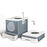 IHOMELOVE Cat Litter Box, Foldable Cat Litter Box