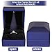 Gaxcoo Engagement/Wedding Ring Box for Presentation,Proposal with LED Light and 3 Piece Jewelry Polishing Cloth