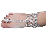 Towallmark(TM)Stylish Women Barefoot Sandals Beach Foot Jewelry Wedding Chain Anklet