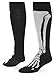 Red Lion X Ray Design Flat Knit Knee High Sports Socks (Black/White - Medium)