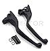 HONGK- Parts Black Brake Clutch Hand Levers Compatible with 2008-2013 Touring and Trike Models 2014-later FLHR and FLHRC (Does NOT fit Models Equipped with Hydraulic Clutch) [B01BI7ZUDK]