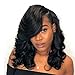 2019 Mironica Bob Brazilian Body Wave Wig for Black Women Glueless Free Part 13×4 Frontal 8 Inch 9A Blunt Cut Unprocessed Virgin Short Body Wave Lace Front Wig Human Hair Pre plucked with Baby Hair