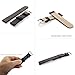 VIMVIP 20mm Genuine leather Band Strap for Motorola Moto 360 2nd Gen Smart Watch 42mm Samsung Gear S2 Classic (Black)