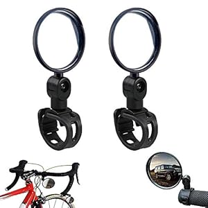 Fietsspiegels Een paar universele fietsspiegels Stuurspiegels 360 ° verstelbaar, glazen lens stangkop…
