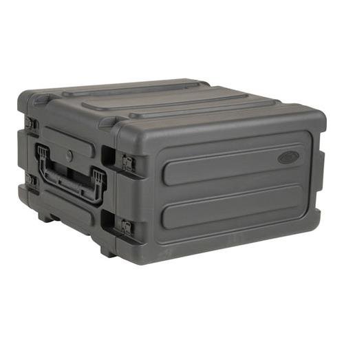 SKB 4U Shock Mount Rack, with Wheels, Handle, and TSA Trigger Latches