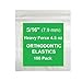 5/16 Inch Orthodontic Elastic Rubber Bands, 100 Pack, Natural, Heavy 4.5 ounce Small Rubberbands Dreadlocks Hair Braids Fix Tooth Gap, Free Elastic Placer for Braces