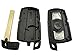 Horande Replacement Keyless Entry Smart Remote Control Key Fob Case For BMW 3 5 Series BMW X5 BMW X6 BMW Z4 Key Fob Cover