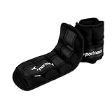 Sportneer Adjustable Ankle Weights Set, Ankle Wrist Weight Straps, Total 1 to 7 lbs (0.5-3.5 lbs Each Set), 2 Pack, Black