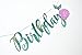 Rainlemon® Glitter Mermaid Happy Birthday Banner Under The Sea Girl Birthday Party Decoration