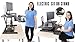 Stand Steady Flexpro Hero Power | Electric Standing Desk Converter/Desk Riser with Wireless Charging | Turns Any Desk into a Sit to Stand Up Desk | Integrated Phone/Tablet Holder (37.5 Inch/Black)