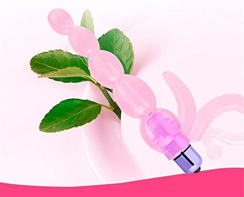 Pink Pacifier Silicone Hand-held Toy with Beads (Single Frequency)