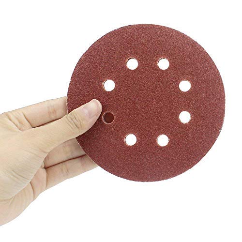 Gocheer Sanding Paper,100 pcs Power Sanding Discs Sanding Set for Orbital Sander Furniture Refinisher