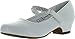 Little Angel Girls Daisy-759E Round Toe Rhinestone Strap Kiddie Heel Pump