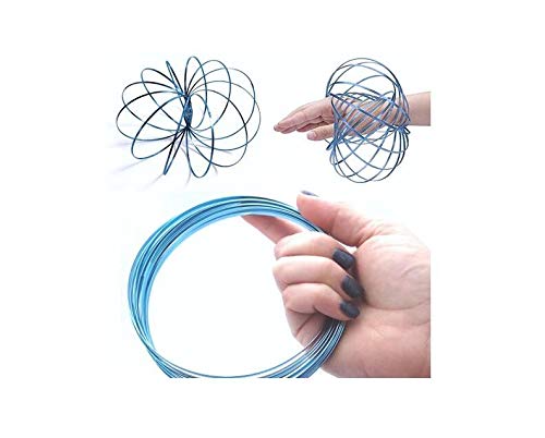 Lihin Exquisite Chirld Kid Toy 3D Magic Flow Rings Kinetic Spring Bracelet Magic Bracelet Sensory Interactive Decompression Toys