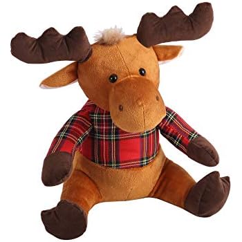 Decorative Door Stopper by Morgan Home - Available in Many Adorable Animals and Styles - Durable, Subtle Home Decor Easily Matches Measures Approx. 11 x 5.5 x 5.5 Inches (Brown Moose)
