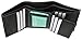 100% Leather Tri-fold Mens Wallet Black #961107