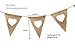 Vintage Heart Shape Printing Burlap Bunting Banner for Wedding Party Decoration,holiday Decoration
