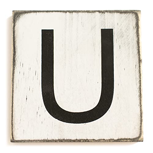 Stiles Letter Tiles, Wooden Crossword Wall Letters