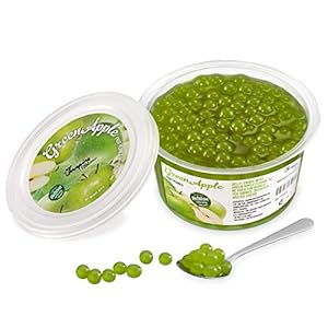 Original Popping Boba Fruchtperlen für Bubble Tea – 450g – Grüner Apfel – Ohne künstliche Farbstoffe, echte Fruchtsäfte…
