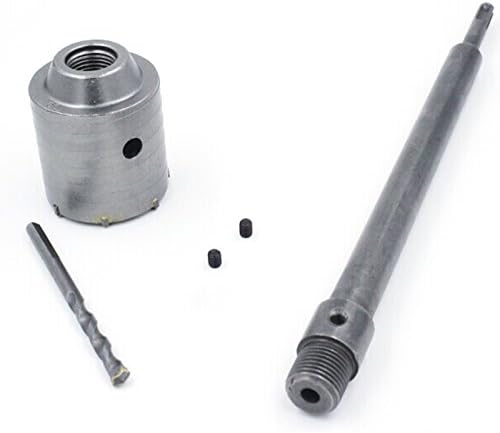 DOPOW Wall Drill Bit Hole Saw Set with SDS PLUS (SDS+) Shaft + Hole Saw + Core Drill Bit for Masonry Concrete Brick Stone 4.14in(105mm)