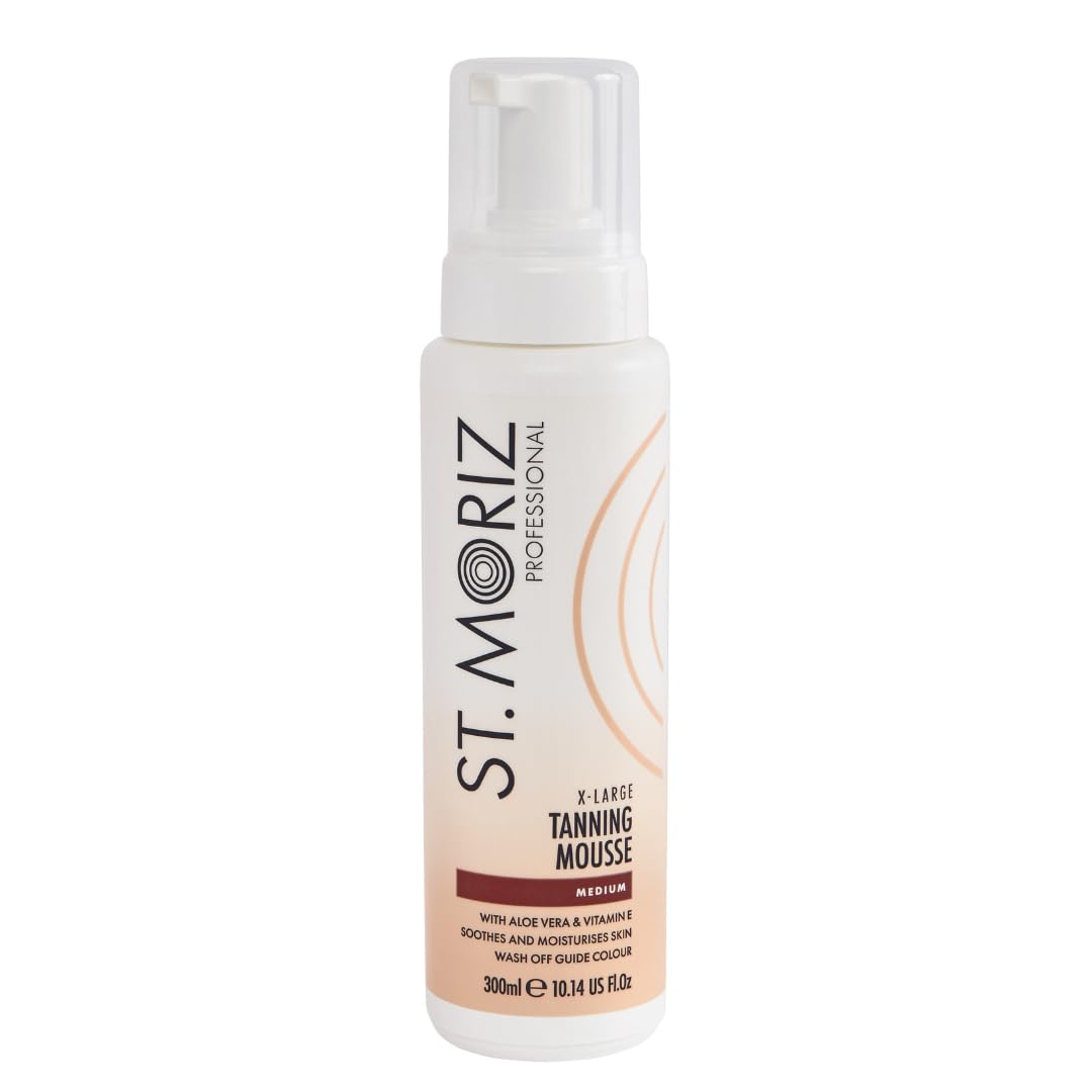 St Moriz Professional Extra Large Medium Instant Tanning Mousse | Fast Drying Vegan Fake Tan | With Aloe Vera & Vitamin E | For Streak Free & Sunkissed Golden Glow | Dermatologically Tested | 300ml — image 1