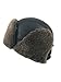 Zavelio Unisex Shearling Sheepskin Aviator Russian Ushanka with Snap Hat