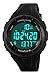 Gosasa Mens Minimalist Square Digital Watch Waterproof Wrist Watch for Women Outdoor Sport Watch with Stopwatch Countdown Watches for Unisex (X Black)