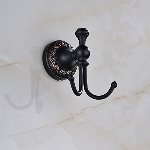 ROZIN Wall Mounted Bath Towel Hook Clothes Robe Hanger Oil Rubbed Bronze - Thumbnail 7