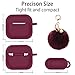 HBorna AirPods Pro Case with Soft Cute Pompom Fur Ball Keychain, 360° Protective Silicone Case for AirPod 3rd Generation 2019 for Girls Women Ladies