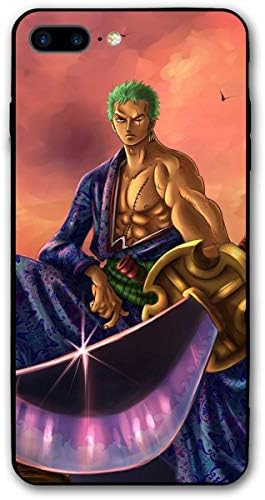 SWDFFG iPhone 7 Plus iPhone 8 Plus Case- Stylish Roronoa Zoro PC Slim Shockproof Flexible Back Protective Case for iPhone 7 Plus/iPhone 8 Plus