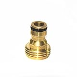 GLOUE Brass Male Connector for Hose, Work with Quick Coupler, Adapter for Nozzle, Sprinkler Etc. (2PCS/Pack)
