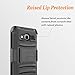 Galaxy J1 Case, Samsung Galaxy J1 Case, Combo Rugged Shell Cover Holster with Built-in Kickstand and Holster Locking Belt Clip + Circle(TM) Stylus Touch Screen Pen and Screen Protector - Black