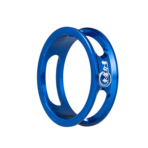 EASTERN POWER Bike Headset Spacer 1-1/8" MTB Headset Spacers Road Bicycle Stem Spacers 10mm x 4, Blue
