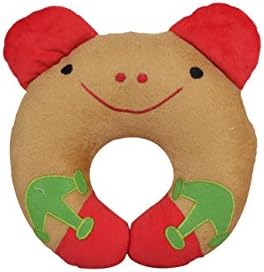 Chinmay Kids Baby Pillow U Shape Soft Head Shaper Anti Flat Sleeping Cushion in Cotton Microfiber Filling for Infant Newborn Babies - Light Brown (0-12 Month)