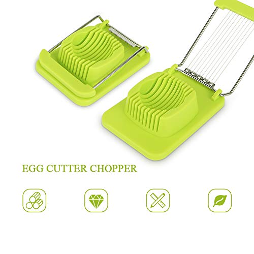Egg Slicer, Bosiwee Multi-function Stainless Steel Wire Egg cutter Chopper Mushroom Slicer Garnish Slicer