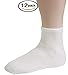 Debra Weitzner Diabetic Ankle Socks Mens Womens Non-binding Socks Loose Fit 12 Pairs White