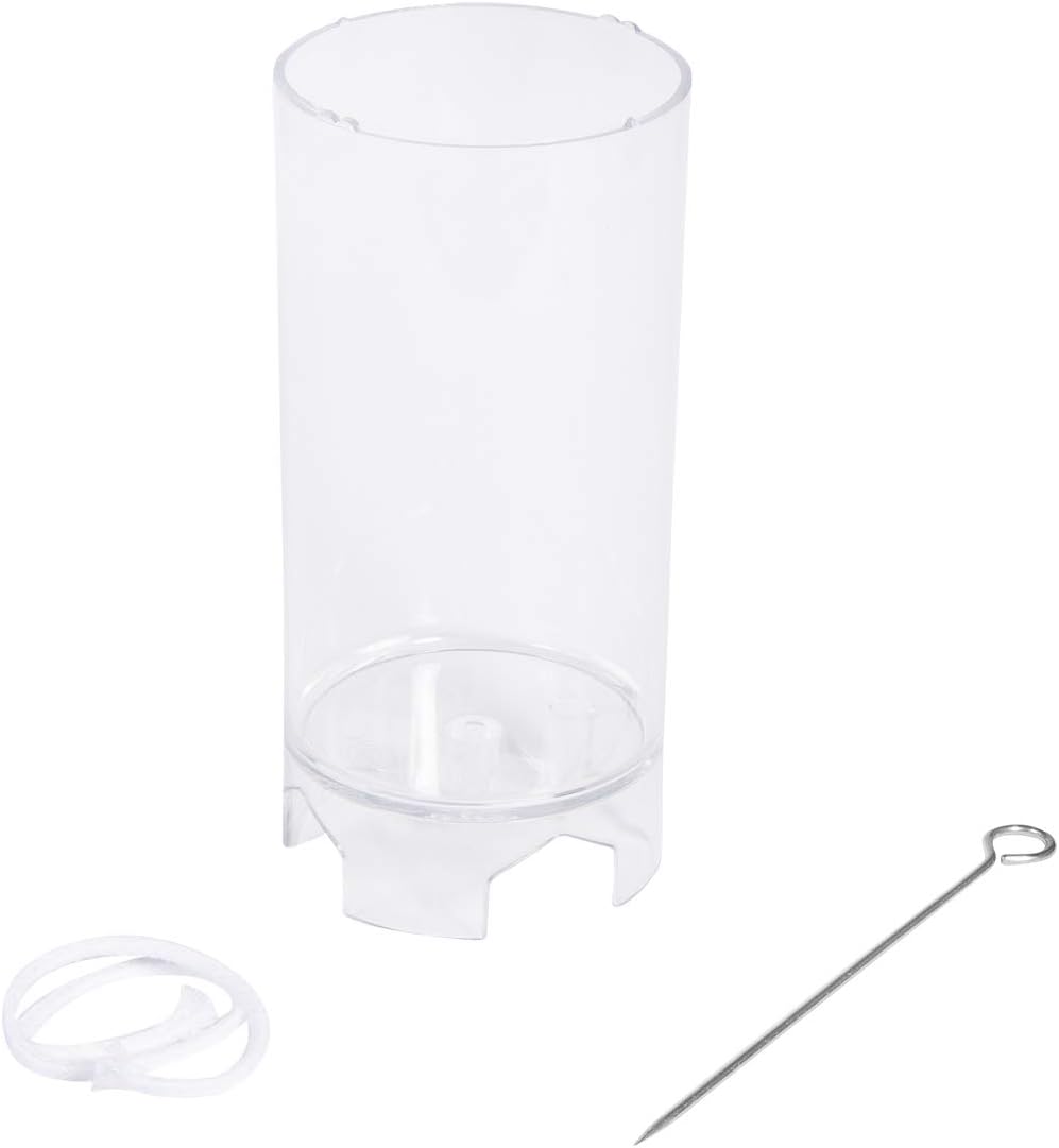 Rayher 3117100 Pillar Candle Mould and Wick for Candle Making Casting Mould for DIY Decorations Diameter 5 cm, Height 10 cm