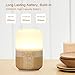MYMAHDI Portable Wireless Bluetooth 4.0 Speaker and LED Light Lamp with Quality Sound, Touch Light Sensor, MP3 Player, Micro TF SD Card, AUX, USB, 4000mAh Battery-Bamboo Design