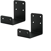 Heavy Duty Mantel Brackets，Floating Shelf Fireplace Bracket，U-Shaped Beam-Style Mantel Support(2 Packs). (4x4x3)