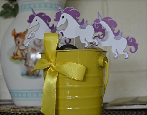 Pegasus Unicorn Cupcake toppers set of 12