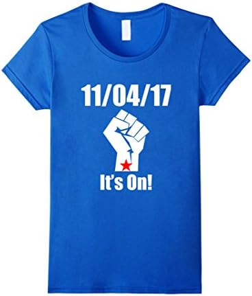 Womens November 4 2017 11/04/17 Rally Classic T Shirt Medium Royal Blue