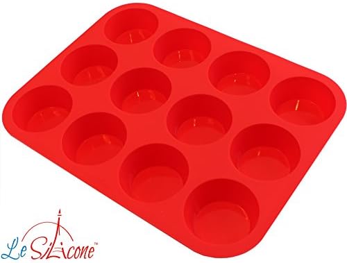 Le Silicone - 12 Cup Nonstick Muffin Cupcake Pan