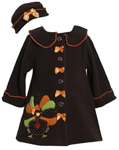 Autumn and Thanksgiving Coat for Toddler Girls