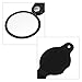 HESTYA 4 Pack 10X Mini Magnifying Glass Folding Pocket Magnifier Glass Loupe with Black Rotating Protective Holster for Reading Newspaper, Book, Magazine, Science, Hobby, Jewelry