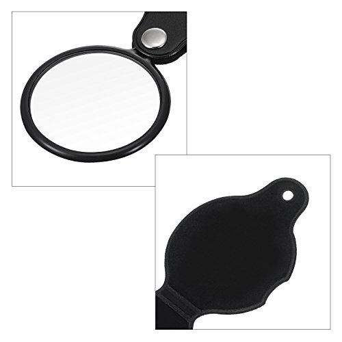 image for Hestya 10X Mini Magnifying Glass Folding Pocket Magnifier Bigeye Glass