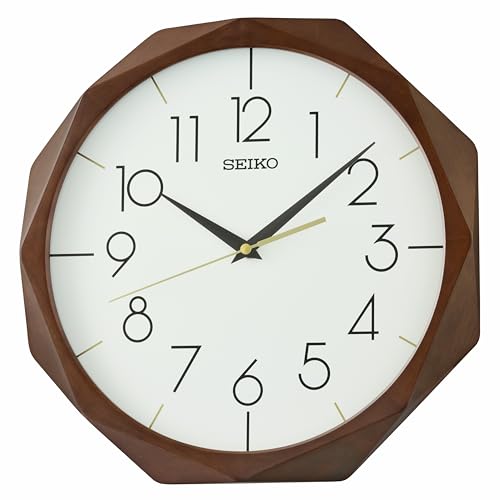 Seiko Clock Wall Clock Brown Wood
