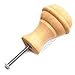 WEICHUAN 15PCS Mushroom Shape Wood Unfinished Cabinet Furniture Drawer Knobs Pulls Handles (Diameter: 1-3/8 Inches Height: 2 Inch)